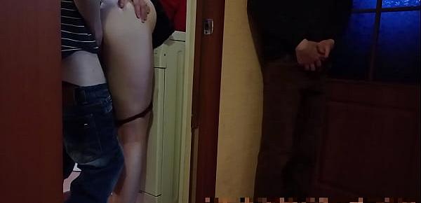  Wife Cheats On Husband At Party And Cuckold Is Watching